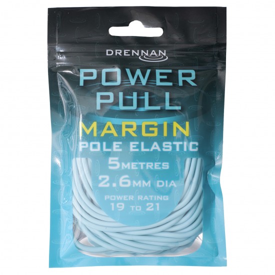 Elastic Rubeziana Drennan - Power Pull Margin Elastic 2.6mm Light Blue 5m